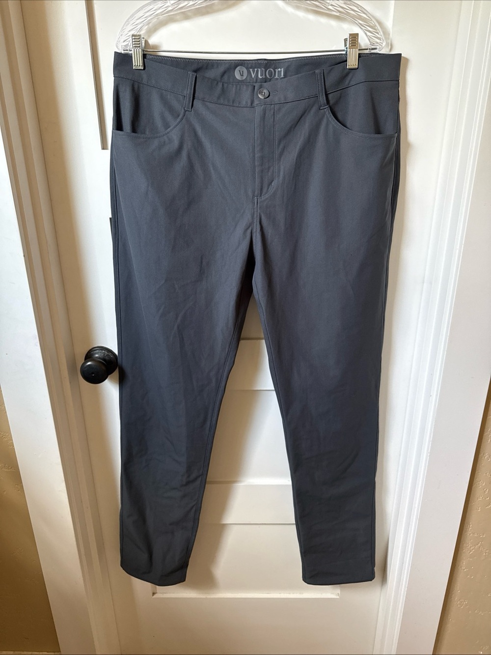 Vuori Pants Back Zip Pocket Pants Color Charcoal 36 X 32